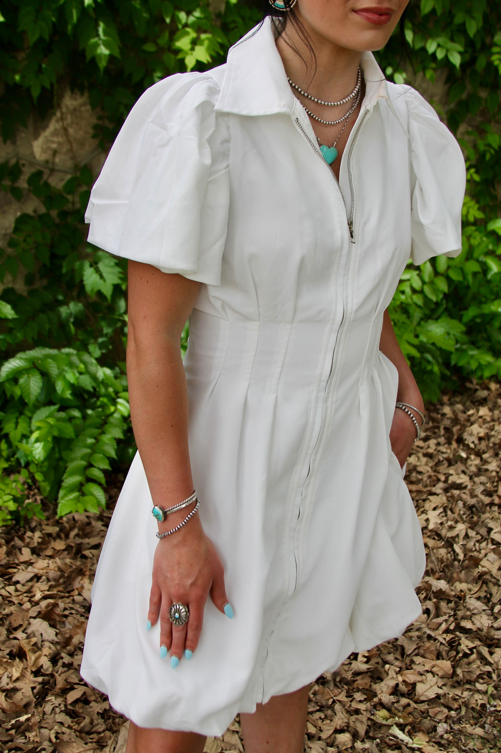 The Bex Dress in White