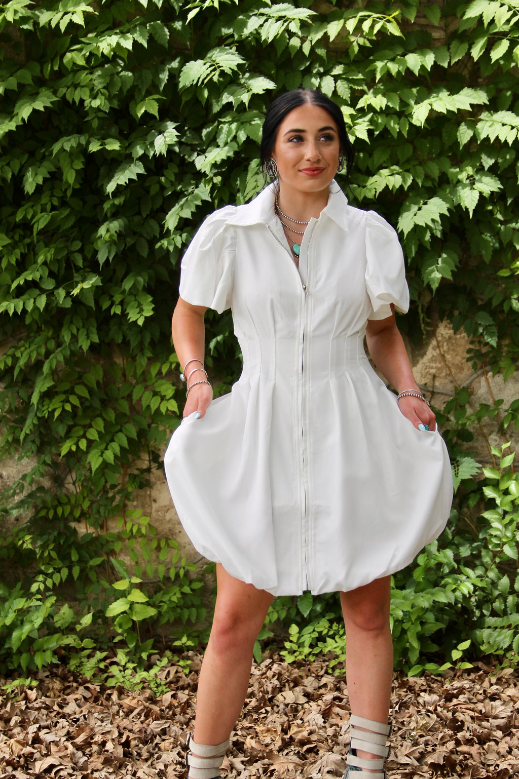 The Bex Dress in White