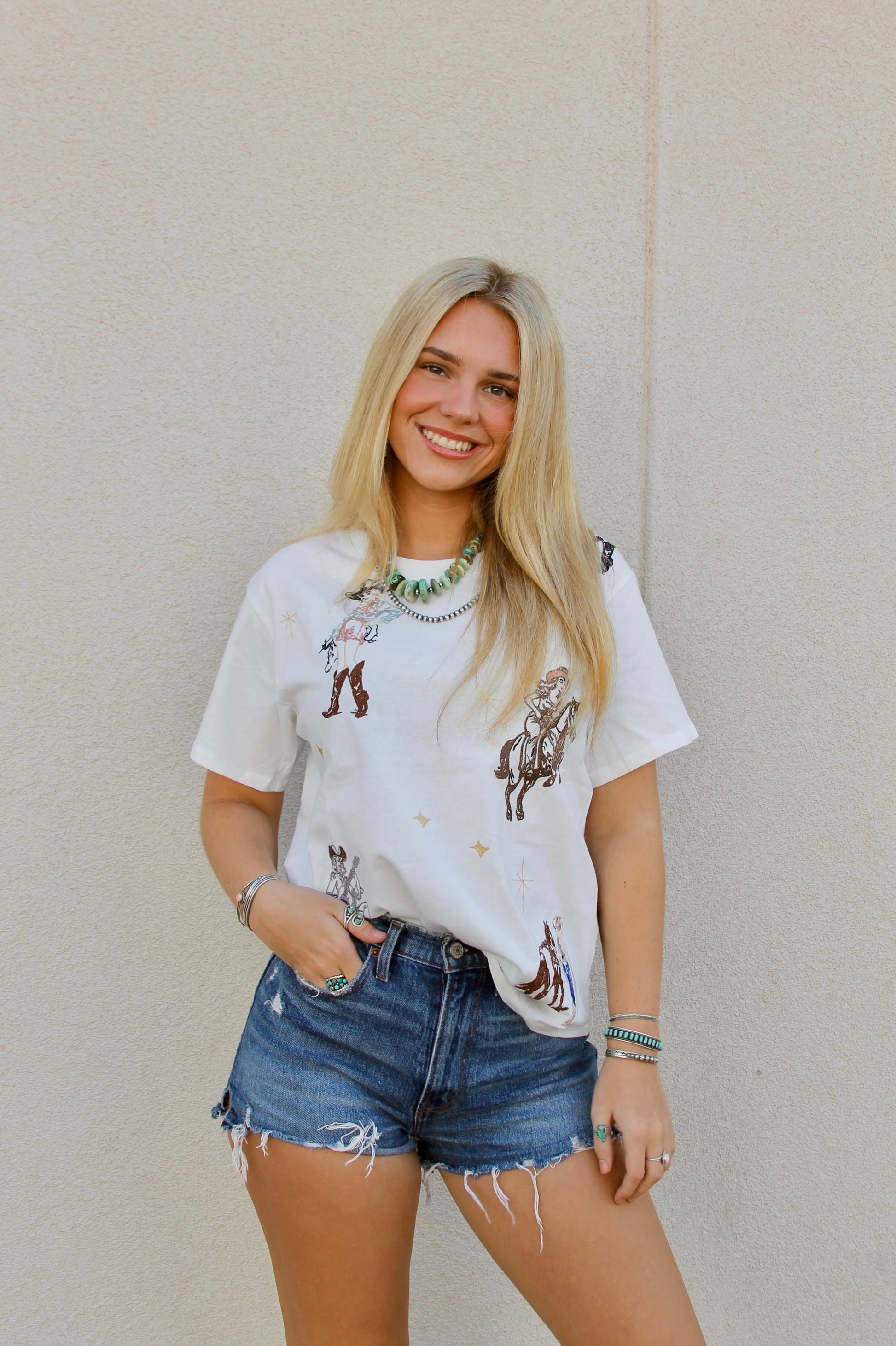 The Clara Embroidered Tee