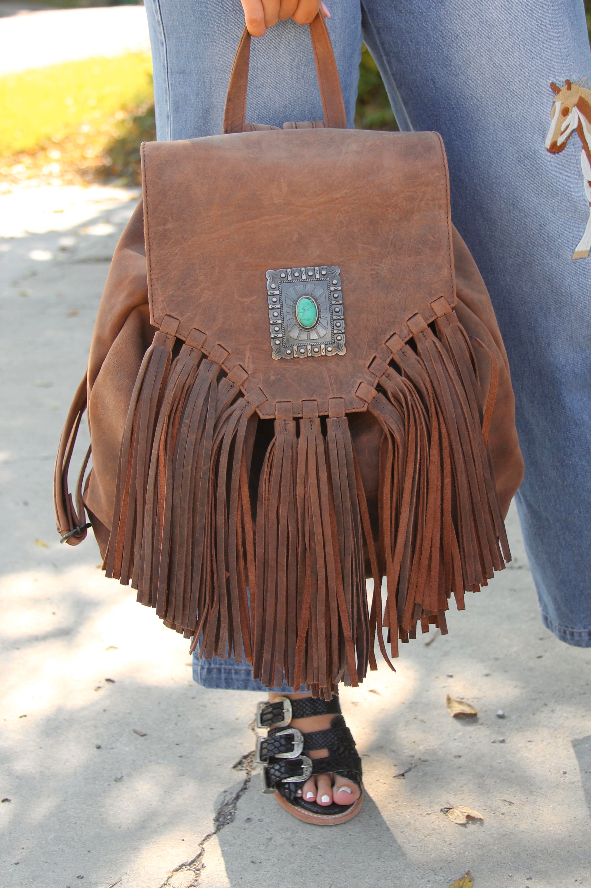 bohemian leather backpack The Meg Backpack – The Branded Bronco Boutique
