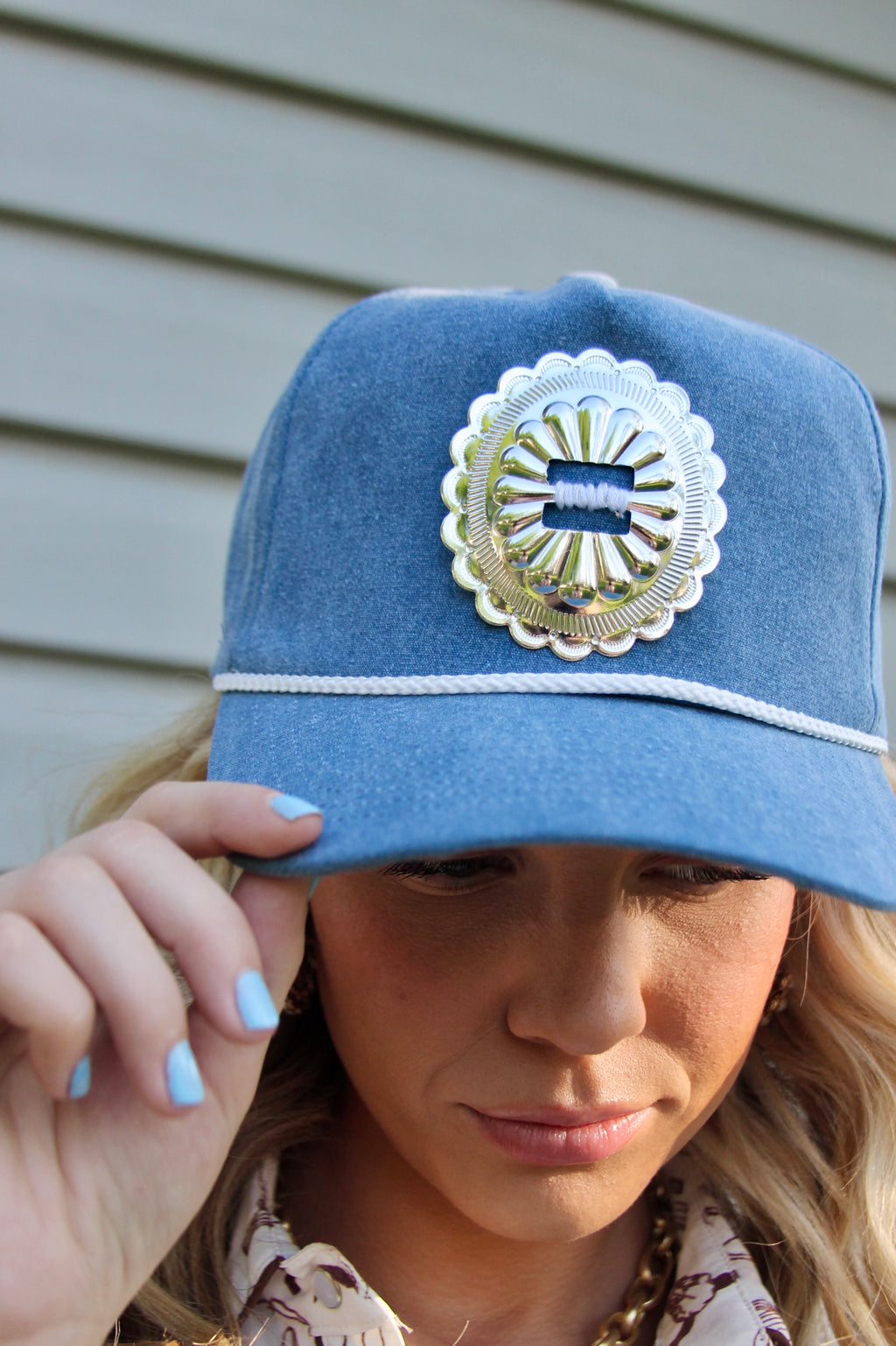 The Single Denim Conch Hat